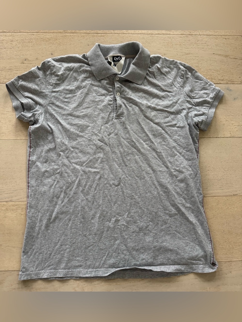 D&G polo shirt contrast stitch